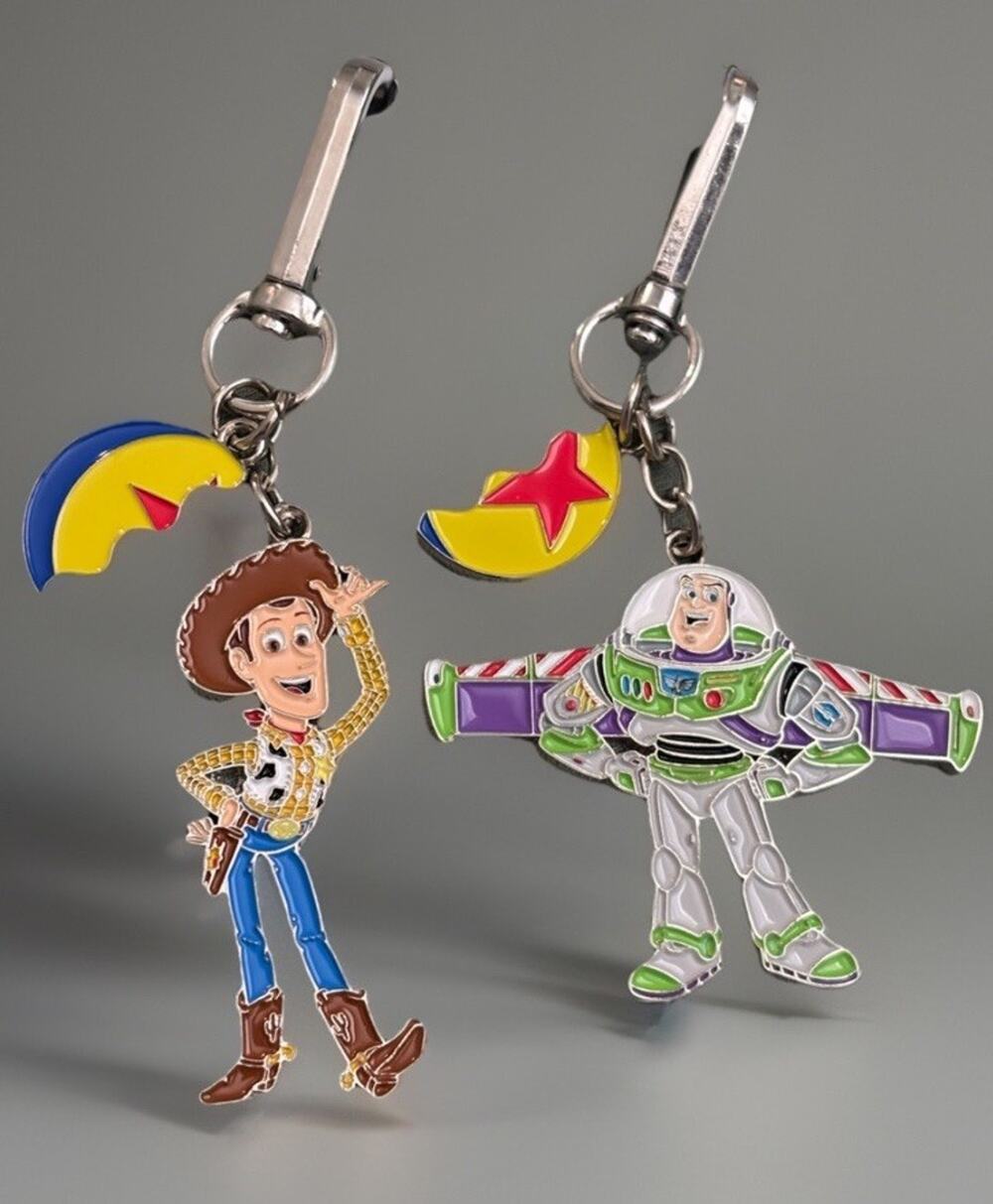 Disney Toy Story Woody & Buzz Lightyear Keychain Set Lot of 2
